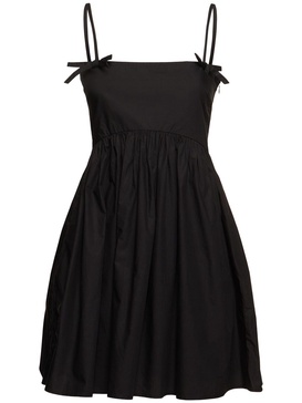Cotton poplin mini dress