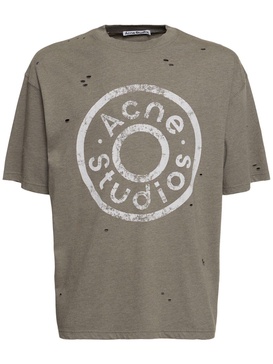 Exford button logo distressed t-shirt