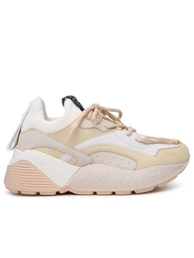 Stella Mccartney Beige Polyurethane Blend Eclypse Sneakers Women