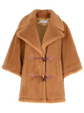 Max Mara 'George' Hood In Brown Camel Blend Women
