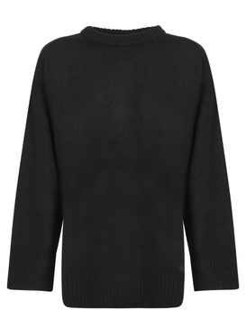 Black Wool And Cashmere Sweater