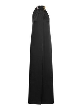 Chain Halterneck Sleeveless Maxi Dress