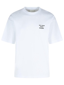 Drôle De Monsieur White Cotton T-Shirt