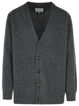 Maison Margiela Grey Wool Cardigan Men
