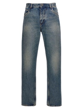 Logo Embroidery Denim Jeans