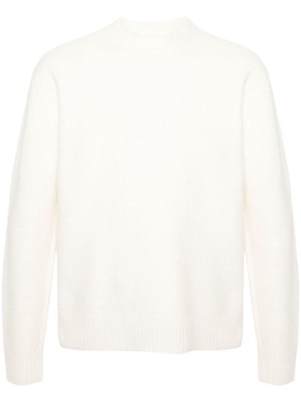 Jil Sander Lightweight Merino Boiled Wool Crew-Neck Sweater