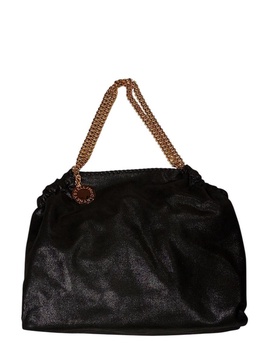 Stella McCartney Eco Shaggy Deer Tote With Gold-Colored Chain