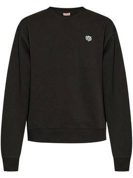 Kenzo Cotton Sweatshirt With Logo Patch
