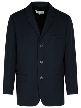 Maison Margiela Navy Virgin Wool Blazer Men