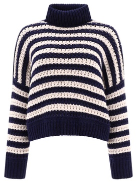 Striped Sweater In Wool And Cashmere