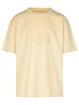 Maison Margiela 'Over' Beige Cotton T-Shirt Men