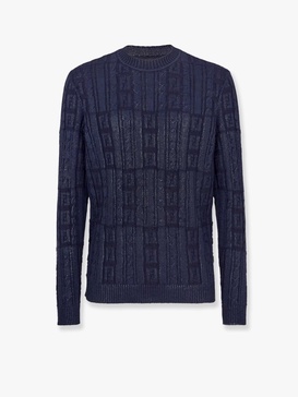 Fendi Men Fendi Blue Knitwear
