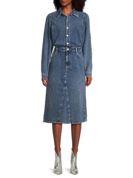 Beverly Denim Midi Shirtdress