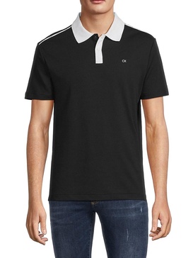 Contrast Collar Polo