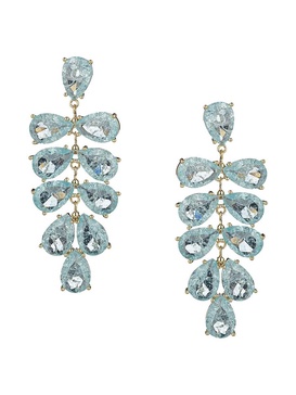​Ambre Goldtone & Cubic Zirconia Dangle Earrings