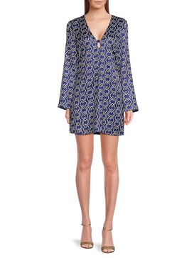 Trina Long Sleeve A-Line Mini Dress