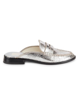 Havan Metallic Leather Mules