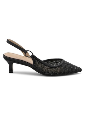 Snipe Kitten Heel Studded Slingback Pumps