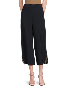 Embellished Cuff Cropped Pants