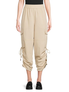 Drawstring Crop Cargo Pants