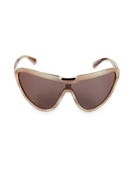 139MM Reverse Cat Eye Shield Sunglasses