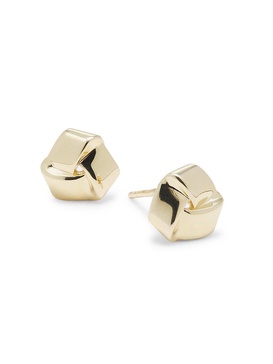 14K Yellow Gold Stud Earrings