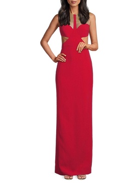 Alma Illusion Column Gown