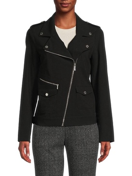 Zip Up Moto Jacket