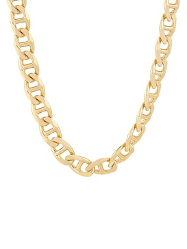 Basic 18K Goldplated Sterling Silver Mariner Chain Necklace/24"