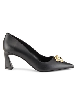 La Medusa 64MM Spool Heel Leather Pumps