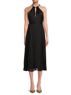 Chain Halter Midaxi Dress