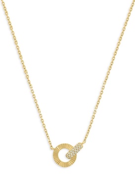 14K Yellow Gold & 0.07 TCW Diamond Necklace