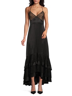 Seville Silk Ruffle Maxi Dress