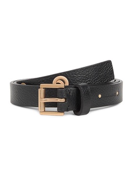 20MM Goldtone Grommet Leather Belt