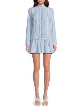 Sara Long Sleeve Ruffled Mini Dress