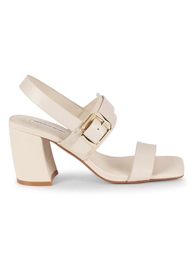Ella 75MM Leather Block-Heel Sandals