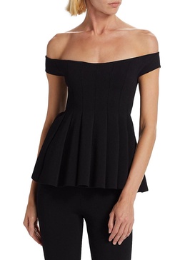 Simone Off-the-Shoulder Peplum Top