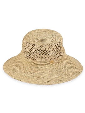 Crochet Raffia Straw Sun Hat