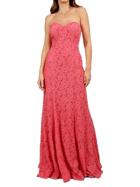 Strapless Sweetheart Lace Gown