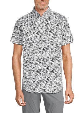 Short Sleeve Floral Button Down Shirt