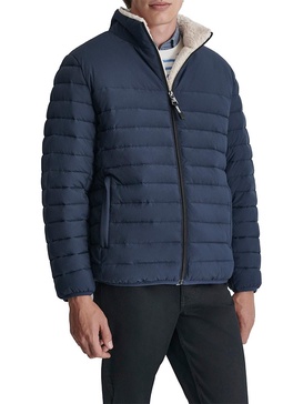 Faux Shearling Puffer Jacket