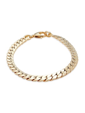 14K Yellow Gold Cuban Chain Bracelet