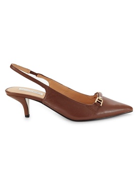 Rosalyn 64MM Leather Slingback Pumps