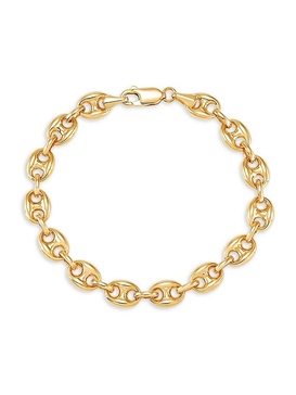 14K Yellow Gold Mariner Link Bracelet
