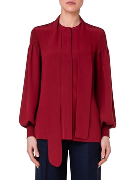 Tieneck Silk Blouse