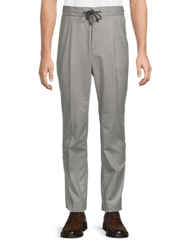Wool Drawstring Trousers