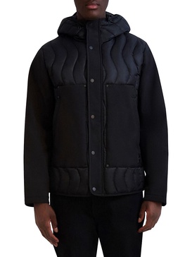 Quilted Hooded Bomber Jacket