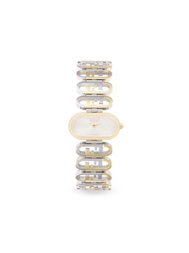 O'lock Two Tone Stainless Steel & 0.18 TCW Diamond Bracelet Watch/28MM x 15MM