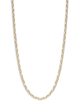 14K Yellow Gold Paperclip Chain Necklace