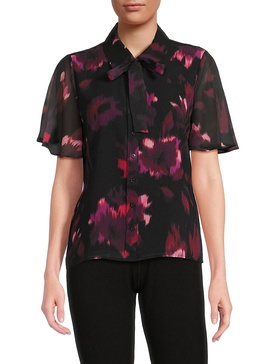 Tie Dye Flare Sleeve Shirt